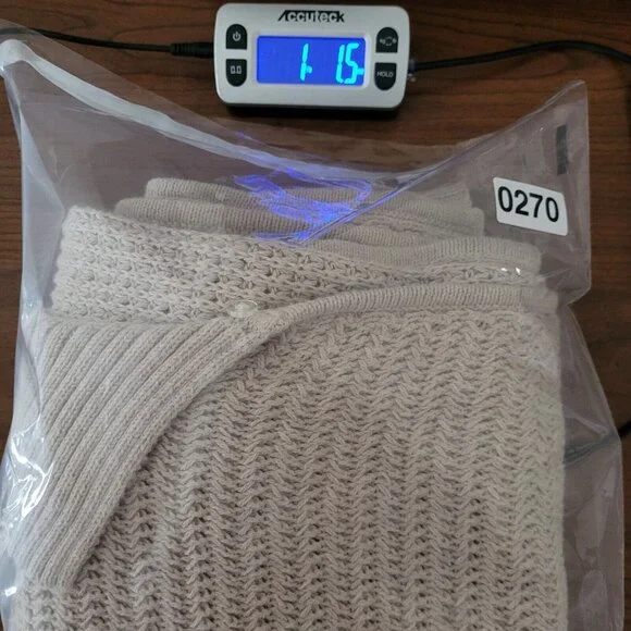 Talbots Womens Open Front Cardigan Size S Beige Office Career Missing Fur Collar - Picture 11 of 11